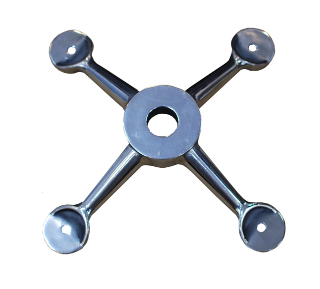 Arañas de dosel de acero inoxidable/araña de pared de vidrio de cuatro brazos